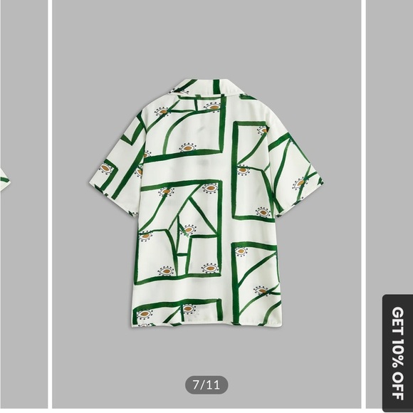 Commense Print Drawstring Short Set - Picture 3 of 10